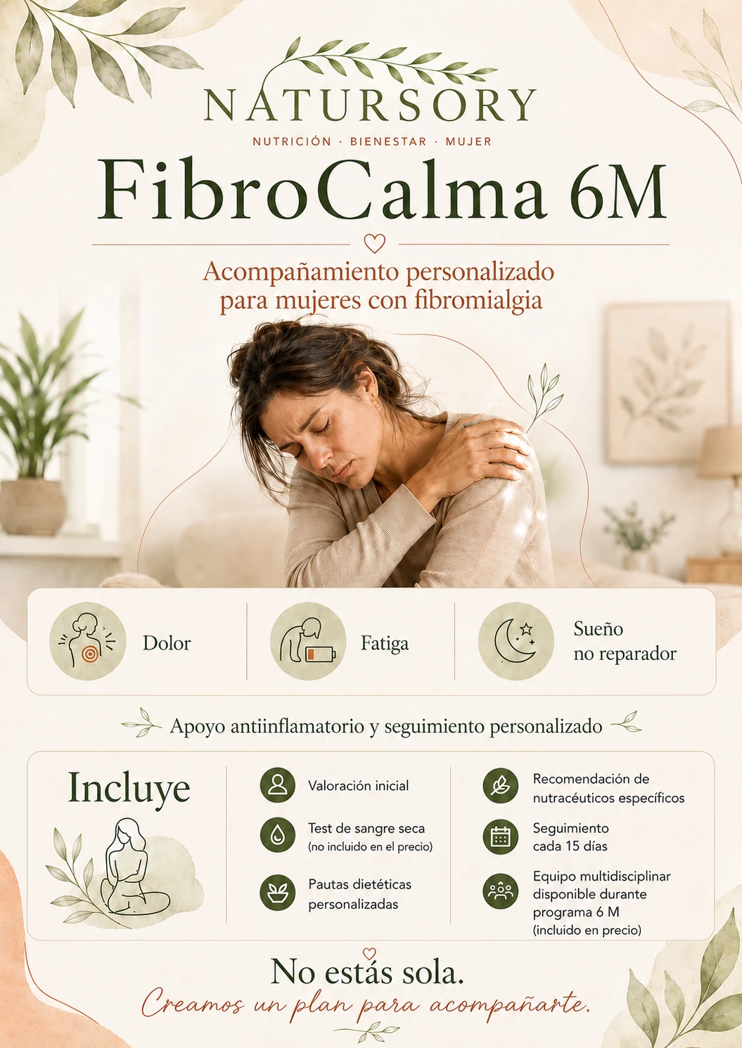 Programa FibroCalma 6M de Natursory — Para mujeres con fibromialgia