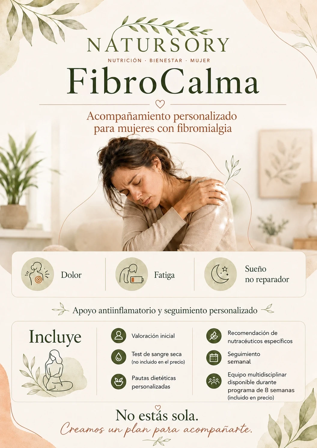 Programa FibroCalma · 8 semanas de Natursory — Para mujeres con fibromialgia